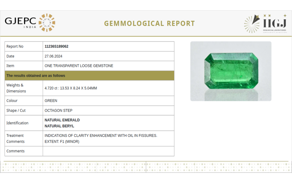 Emerald - 4.73 Carats